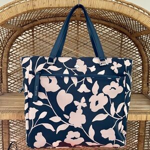 Kate Spade Jae Garden Vine Blue and Pink Floral Purse